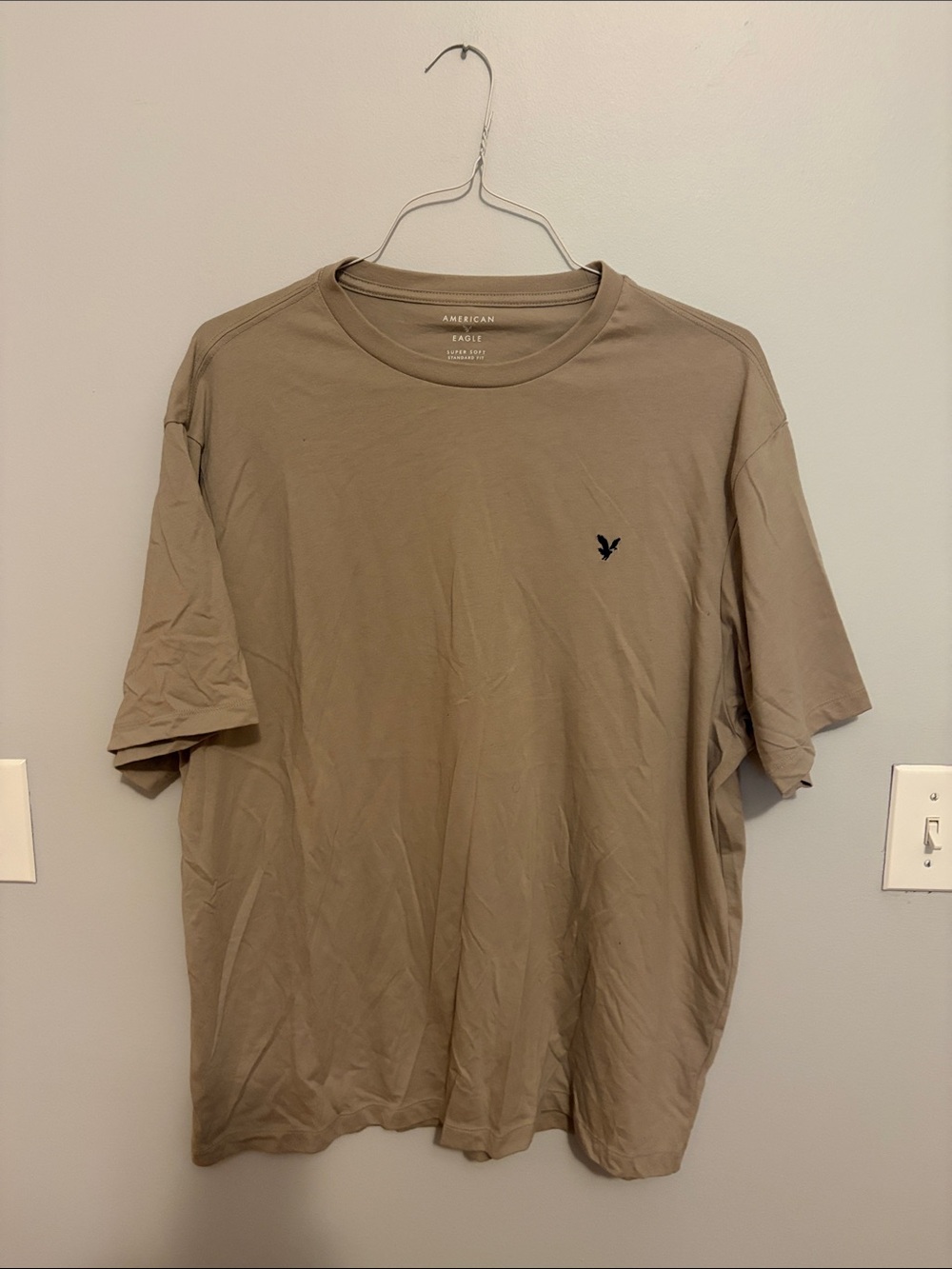 American Eagle Outfitters Men’s Crew Tee - Taupe Brown